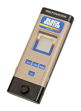 A Microvision handheld game console. The device is rather large compared to later handhelds.