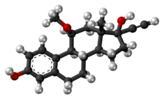 Moxestrol molecule ball.png