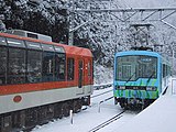 列車の行き違い（2002年1月）