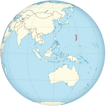Az Északi-Mariana-szigetek helyzete a Földön