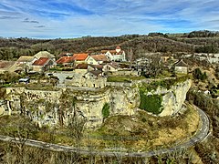 Les vestiges du château.