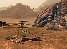 Sample Return Helicopter, based on Ingenuity PIA25338 Three models of Mars helicopter.jpg