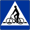 D-6a "cyclist crossing"