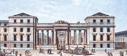 Le Palais Bourbon au XVIIIe siècle.
