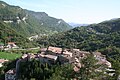 Panorama sull'Alta valle del Tronto in direzione Ascoli Piceno, visto dal mastio della Rocca.