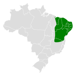 Distribución geográfica de la cardenilla dominica.