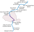 Plan de la ligne bleue