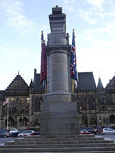 View from northwest towards Rochdale Town Hall