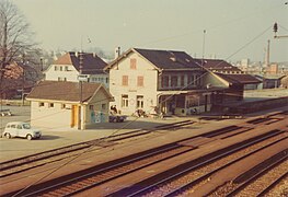 Bahnhof mit viergleisiger Gleisanlage (1976)