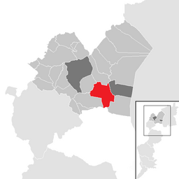 Kommunens läge i distriktet Eisenstadt-Umgebung