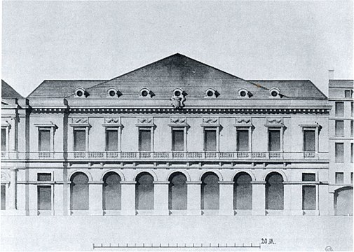 Facade of Moreau's opera house