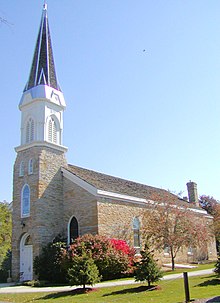 Saint Peter's Church in Mendota is the state's oldest church St. Peter's Mendota 2006.jpg
