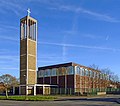 St Ambrose church, Heathgate Avenue, Speke (1959–61; Grade II)