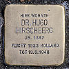 Stolperstein Schumannstraße 8 Hugo Hirschberg