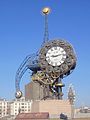 The Tianjin Century Clock in front of the Tianjin Railway Station Square.