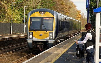 Train, Dunmurry station – The 11.27 Bangor – P...