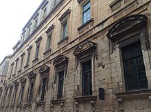 The former Jesuit Collegium Melitense in Valletta, which became the University of Malta after the suppression. Valletta VLT 07.jpg