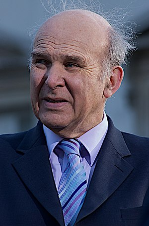 English: Vince Cable, British politician and f...
