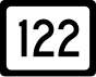 West Virginia Route 122 marker