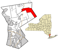 Location of Lewisboro, New York