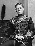 21jarige Winston Churchill in gala-uniform Queen's Own Hussars, 1895