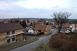 Pohled na obec od kostela