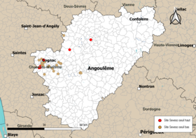 Carte des communes avec sites Seveso