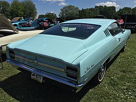 1969 Ford Fairlane 500 Sportsroof fastback at 2015 Macungie show 2of2.jpg