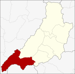 District location in Phrae province