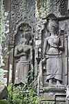 Carvings of female deities.