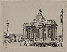 Arc de triomphe de Perrault construit en 1670 à la gloire de Louis Le Grand.