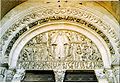 Timpà de la portada de la Catedral de Saint Lazare, a Autun (França).