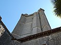 Le flanc nord et la tourelle d'escalier.