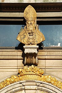 Saint Aubert, patron des boulangers.