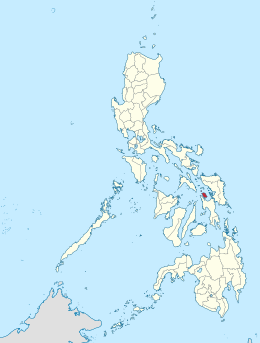 Locatie van Biliran in de Filipijnen