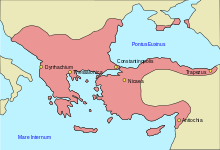 L'empire byzantin en 1180
