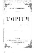 L’opium, 1886 Roman