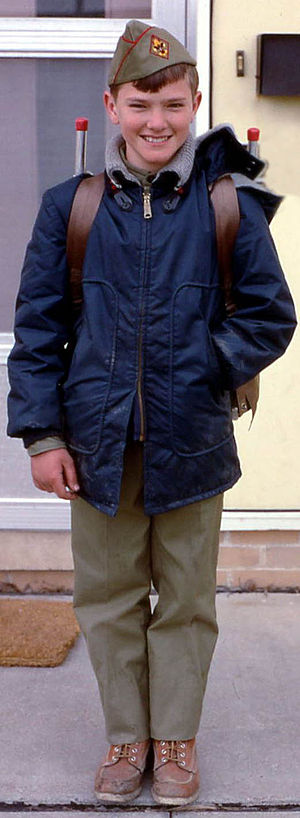 Boy Scout in uniform, 1969