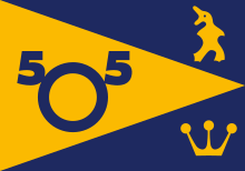 Burgee of International 5O5 Class Association Burgee of International 5O5 Class Association.svg