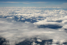 Cumulus humilis with stratocumulus stratiformis in the foreground (see also 'species and varieties') Clouds over Africa.jpg