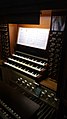 Console du grand orgue de la cathédrale Saint-Mammès.