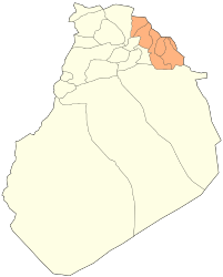 Distretto di Boualem – Mappa