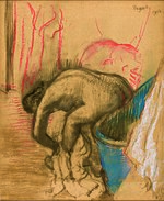 Degas - Mulher Enxugando a Perna Esquerda