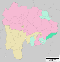 Location of Dōshi in Yamanashi Prefecture