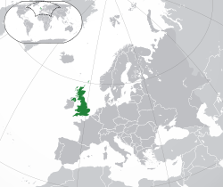 Местоположение на Обединеното кралство