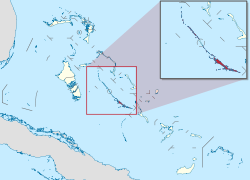 موقعیت جرج‌تاون، باهاما در نقشه