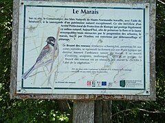Informations sur le marais.