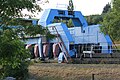 Het voertuig dat het water en schip verplaatst