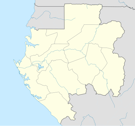 Location map Gabonas