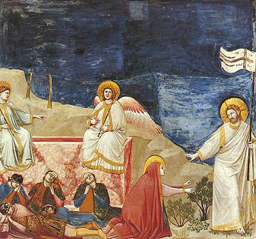 Giotto - Scrovegni - -37- - Resurrection (Noli me tangere).jpg